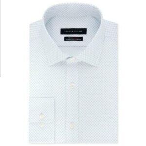 Tommy Hilfiger Mens Dress Shirt Blue